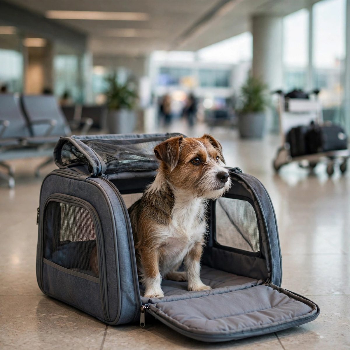 Dog travel carrier guide