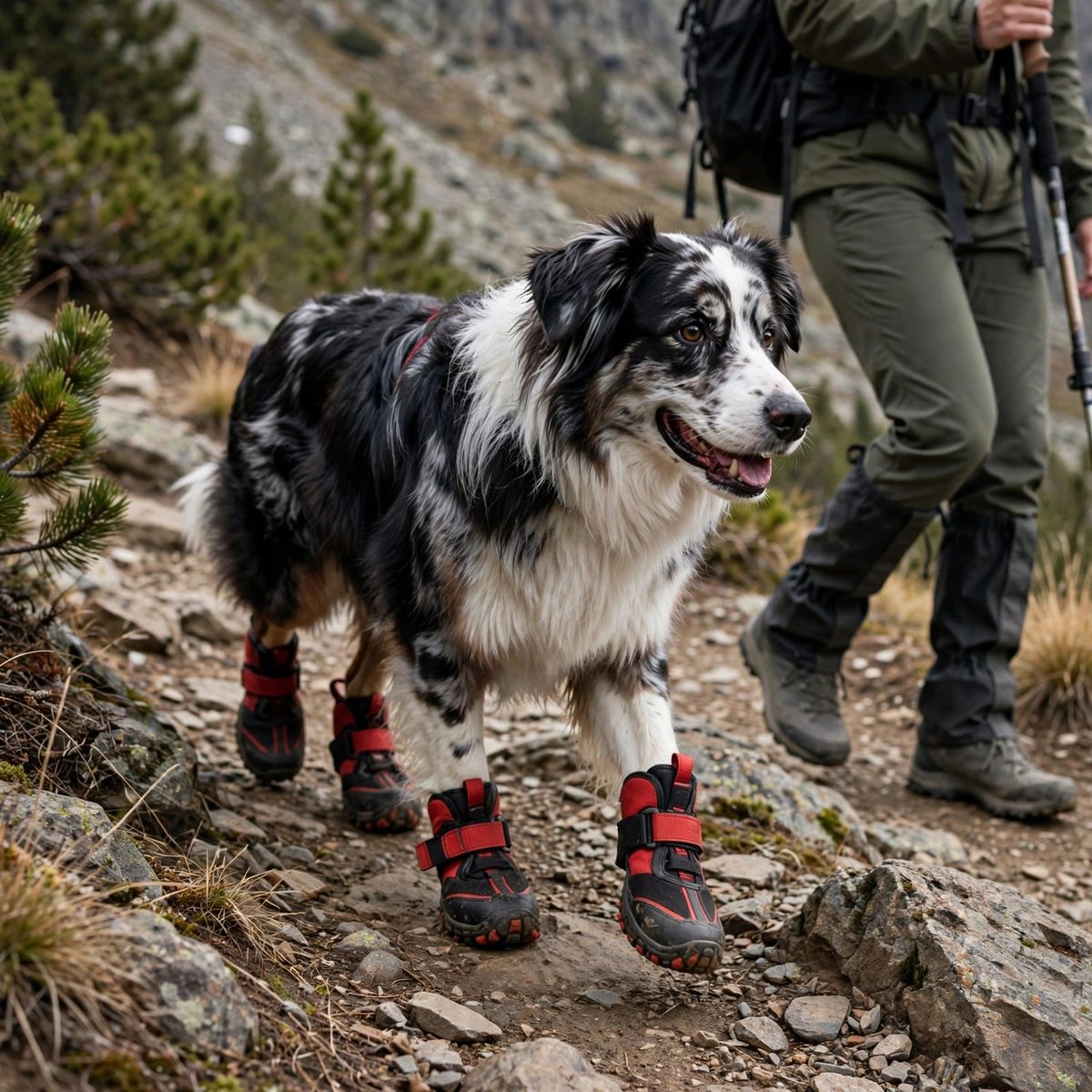 TrailPaw Rugged Dog Trail Boots, 4 Pack — view 4
