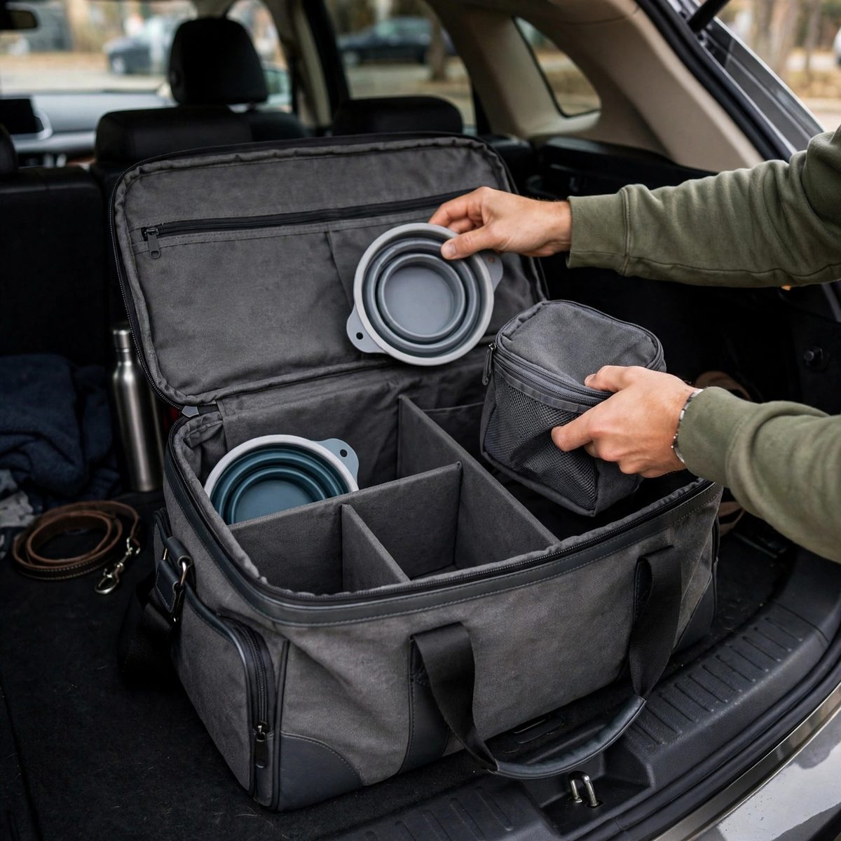 TrailPaw Dog Weekender Bag with Compartments — view 4