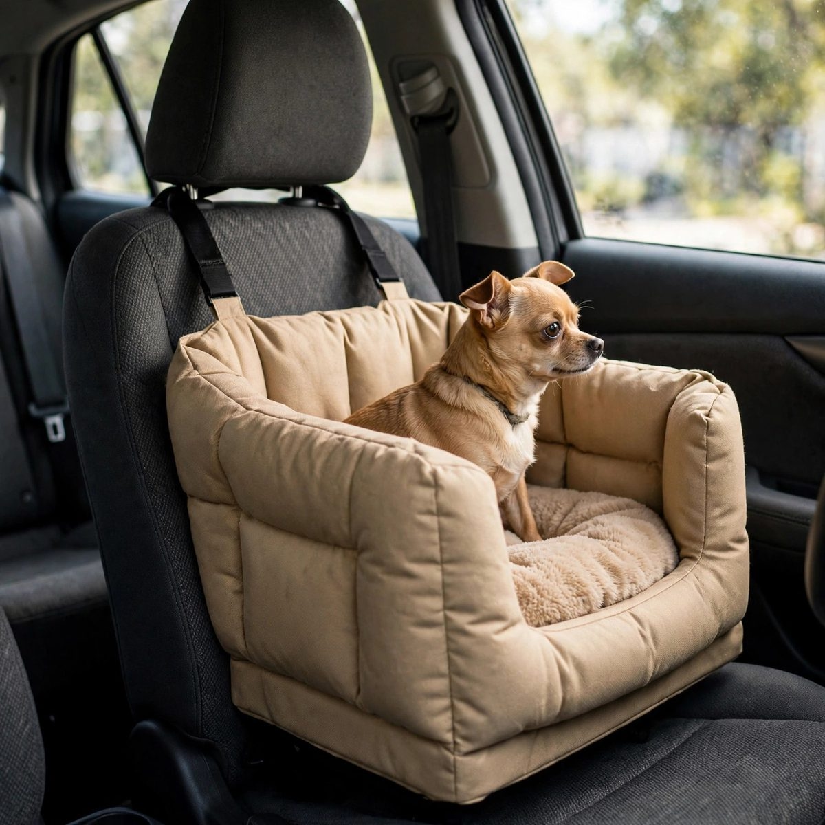 TrailPaw Elevated Dog Car Seat, Small — view 4