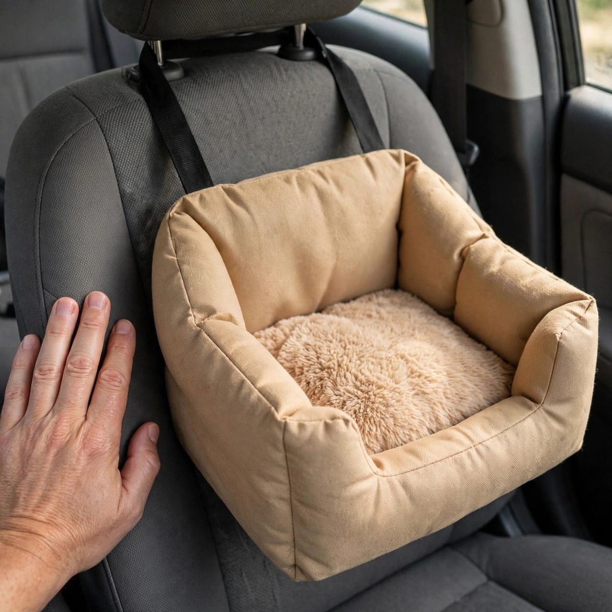 TrailPaw Elevated Dog Car Seat, Small — view 5