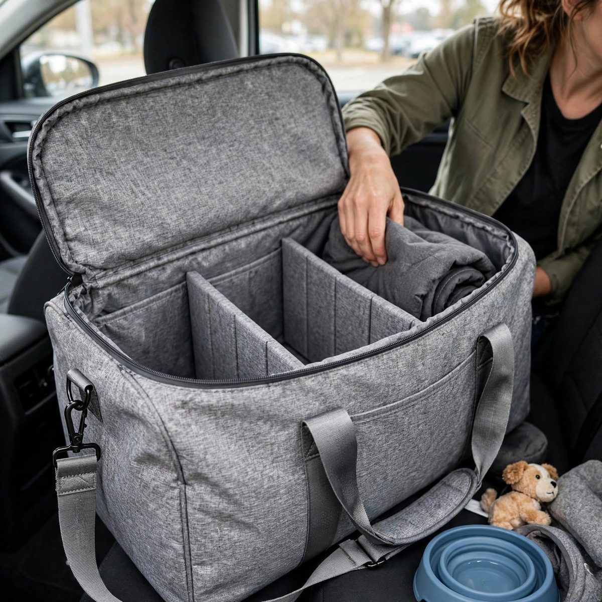 TrailPaw Foldable Pet Travel Duffel — view 4