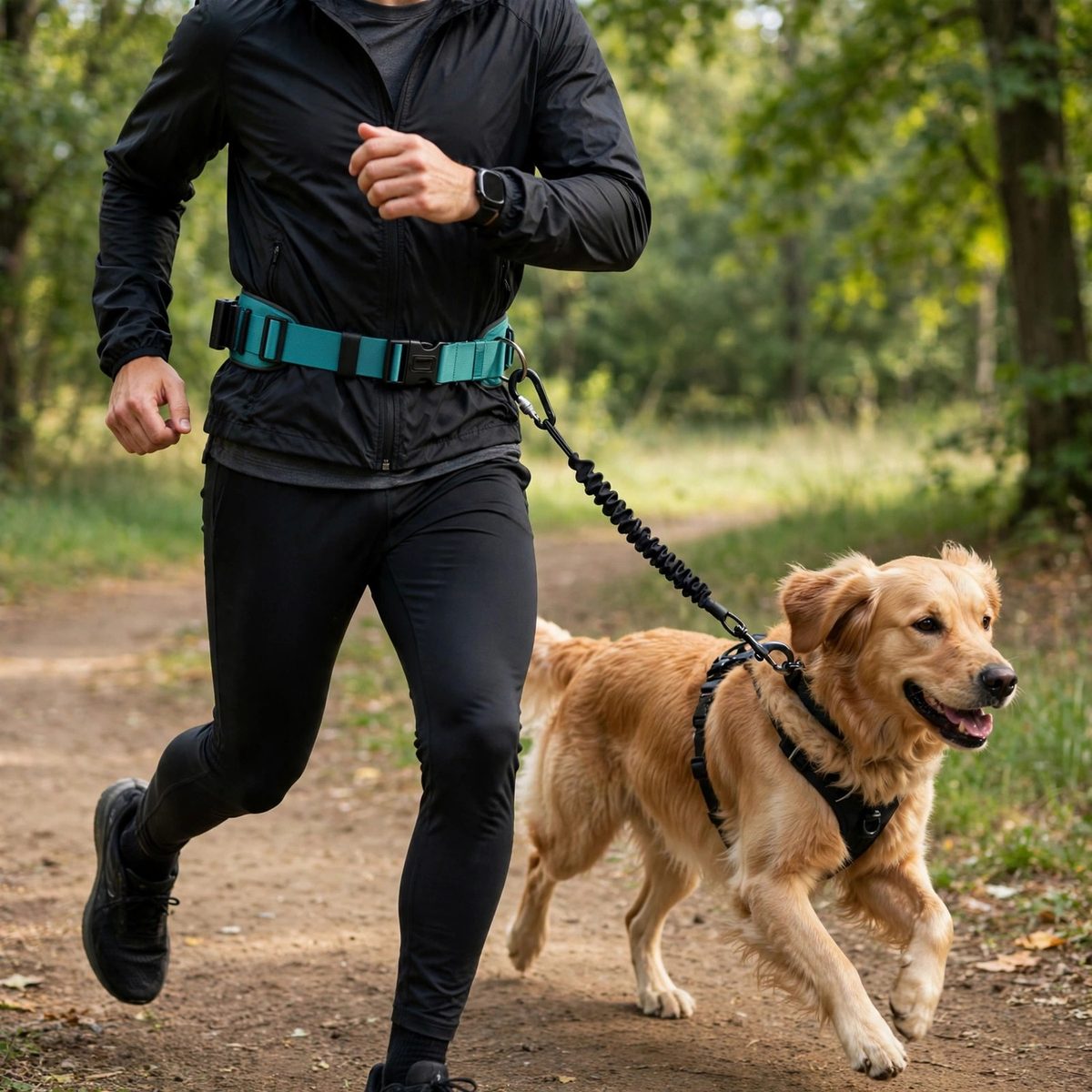 TrailPaw Hands-Free Waist Dog Leash — view 4