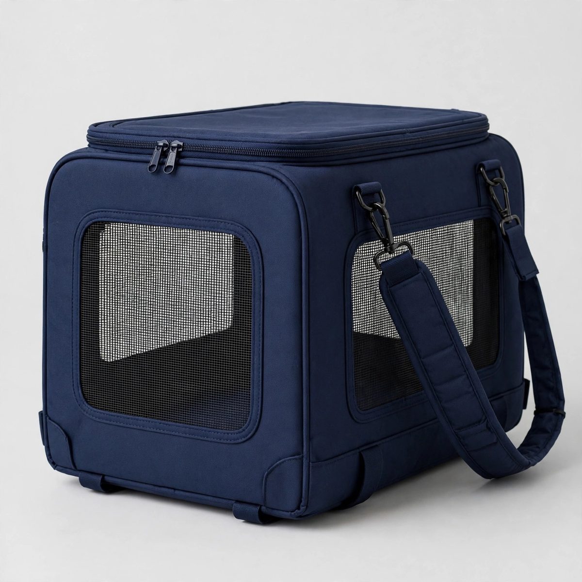 TrailPaw Soft-Sided Dog Carrier, Navy — view 2