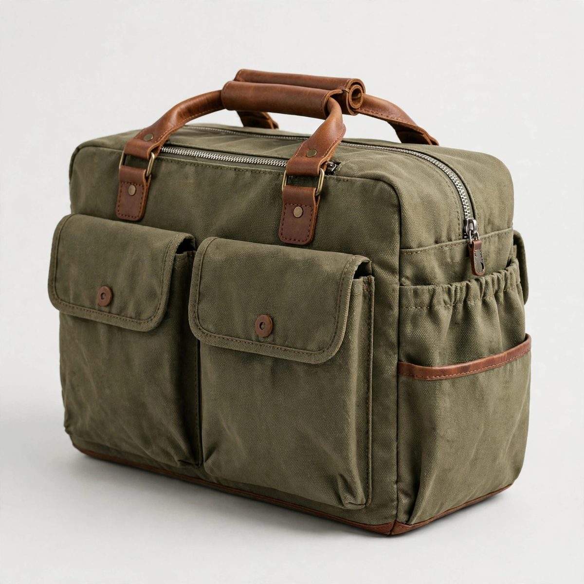 TrekTails Pet Travel Organizer Tote, Olive — view 2
