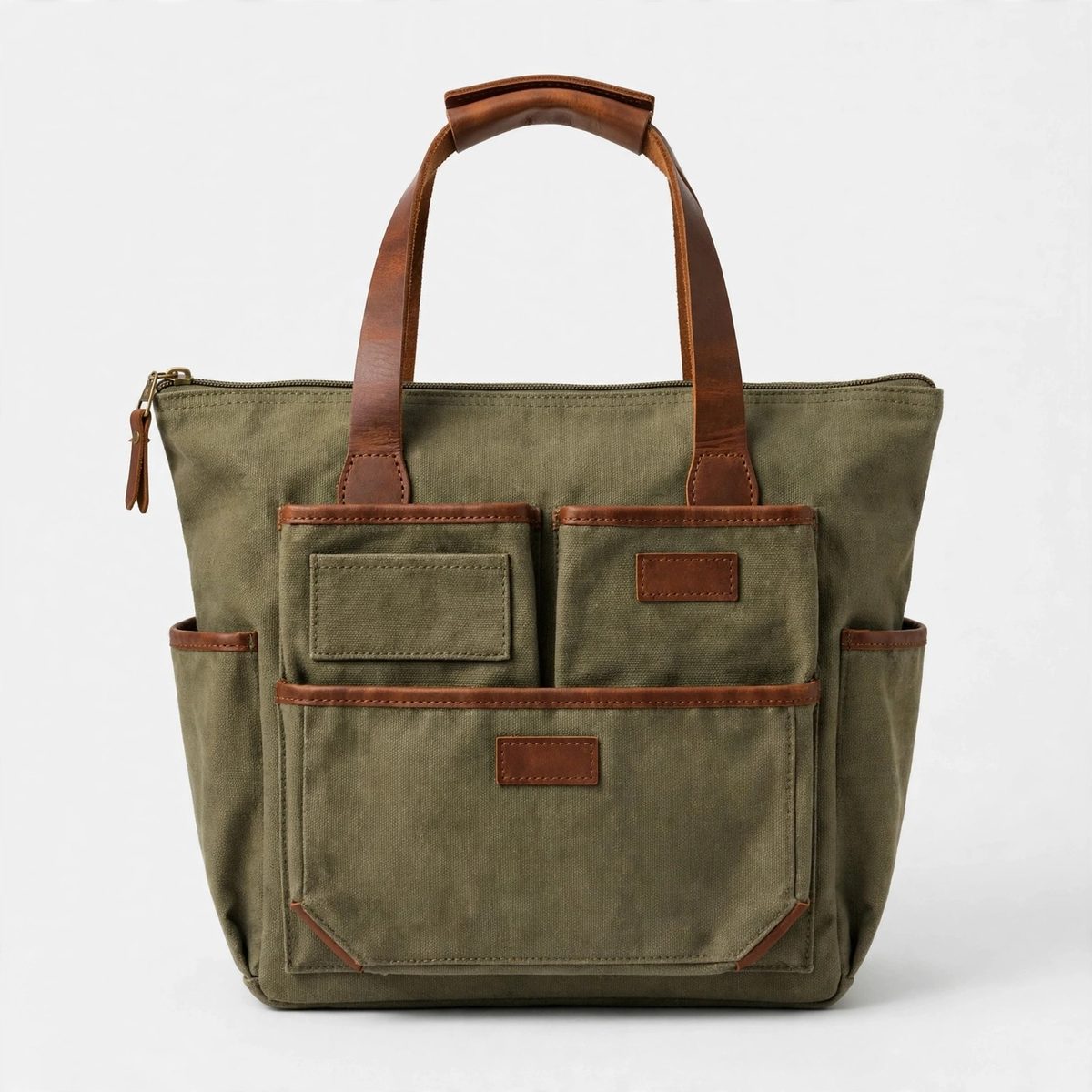 TrekTails Pet Travel Organizer Tote, Olive