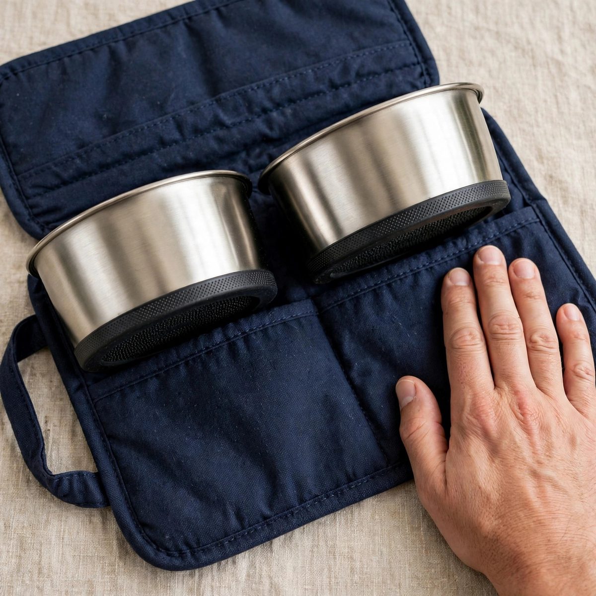 WanderWag Insulated Stainless Pet Bowl Set — view 5